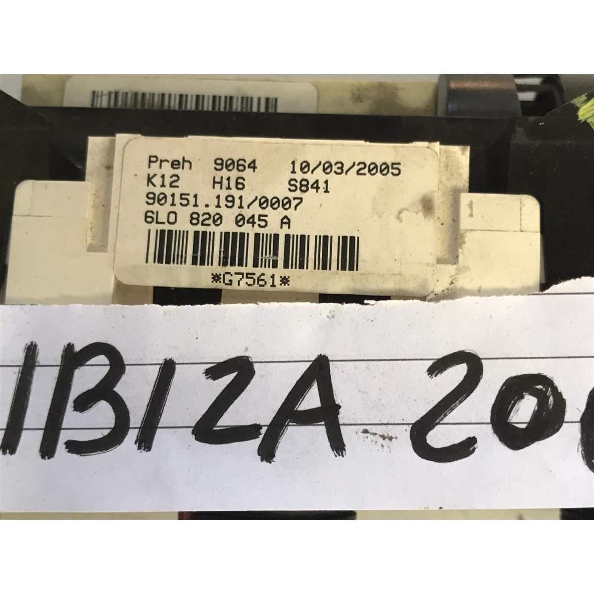 comandi clima seat ibiza 2006 6l0820045a