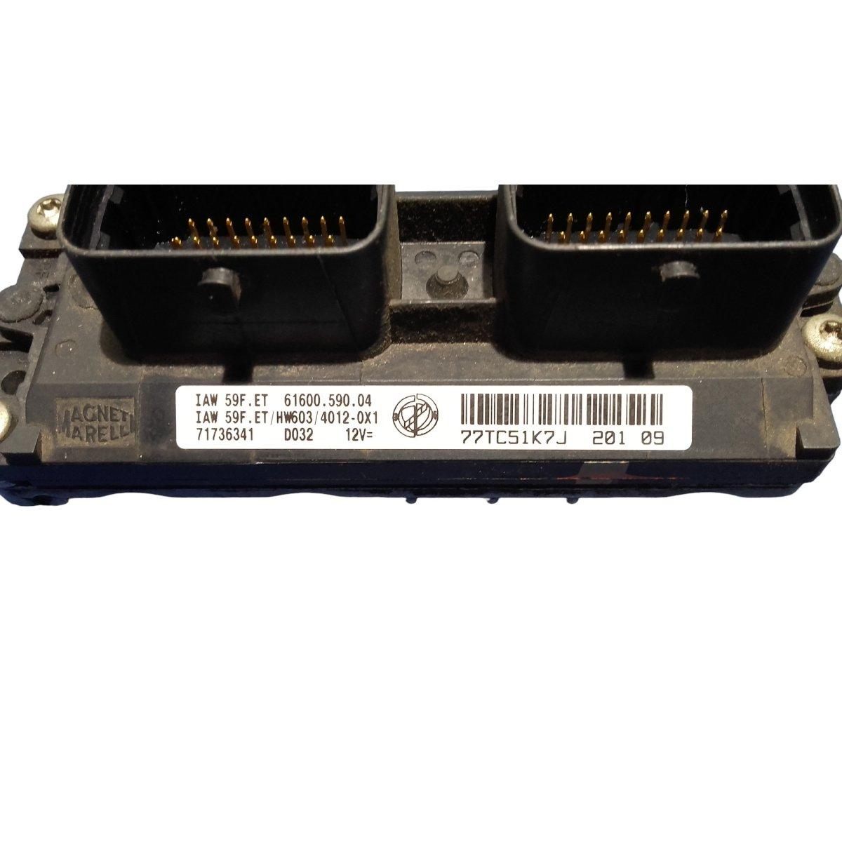 centralina motore ricondizionata vergine fiat punto 2 serie iaw59fet