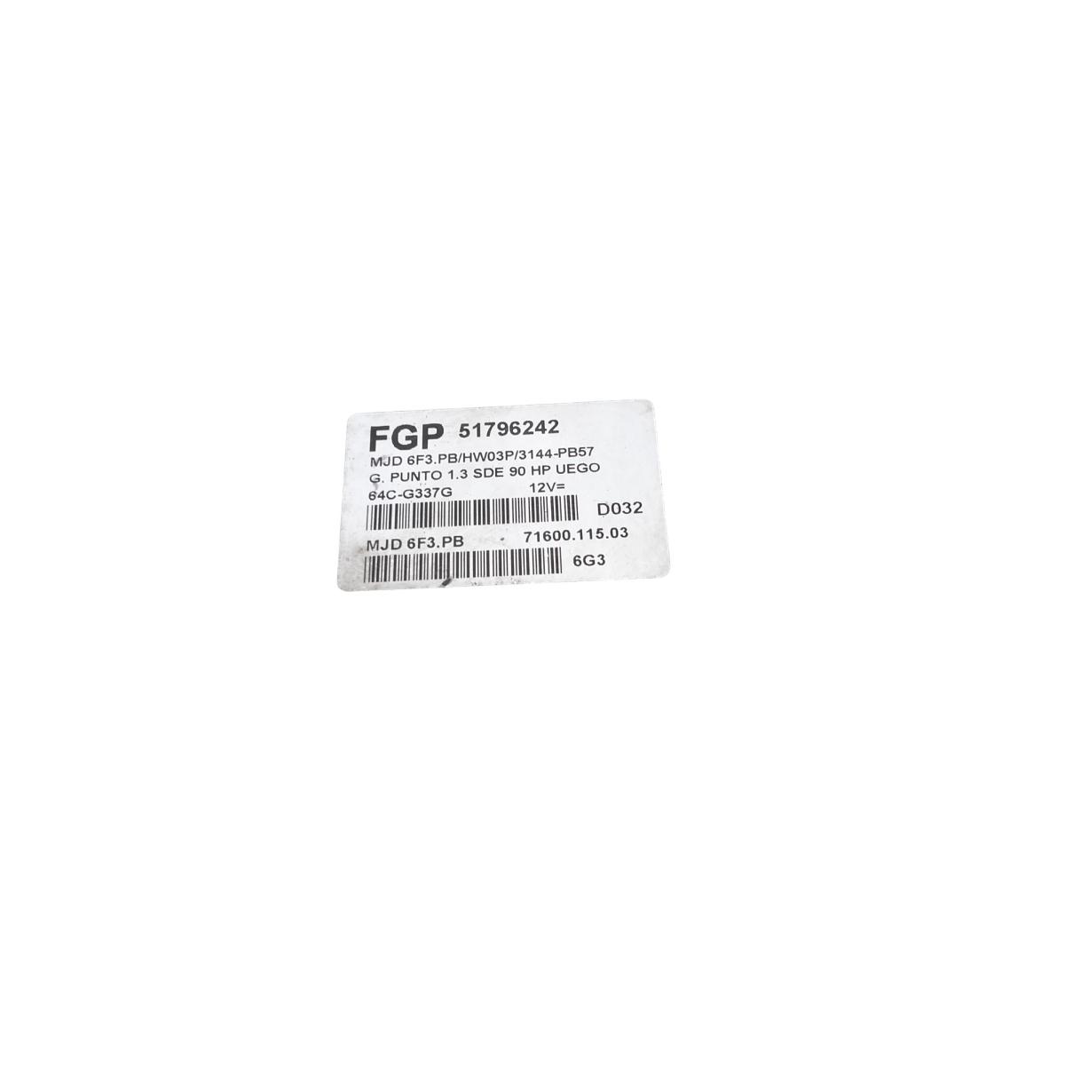 kit accensione fiat grande punto 1.3 mtjet 51796242