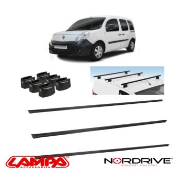 barre portatutto renault grand kangoo dal 2012 nordrive 3 barre professionali