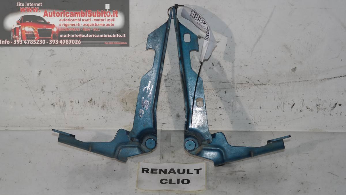 Renault clio cerniere cofano dx / sx