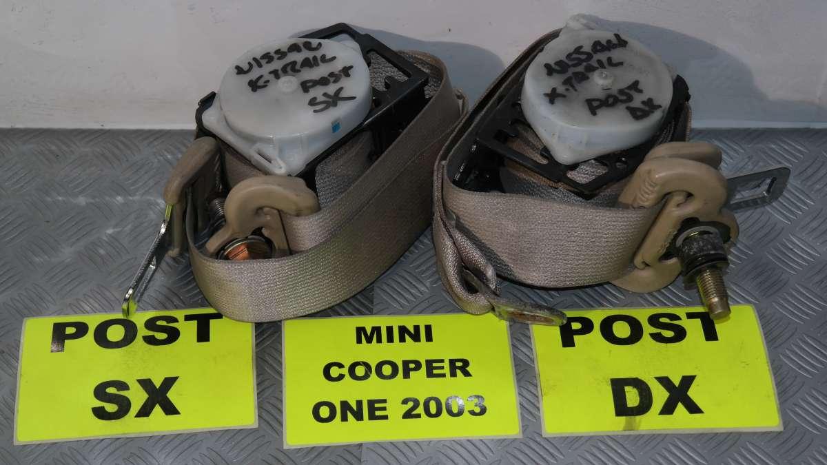 Mini cooper one cinture di sicurezza posteriori dx / sx