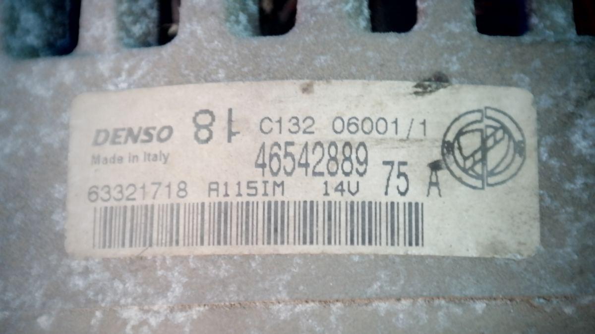 FIAT PUNTO 2a SERIE 46542889 / 63321718 ALTERNATORE DENSO