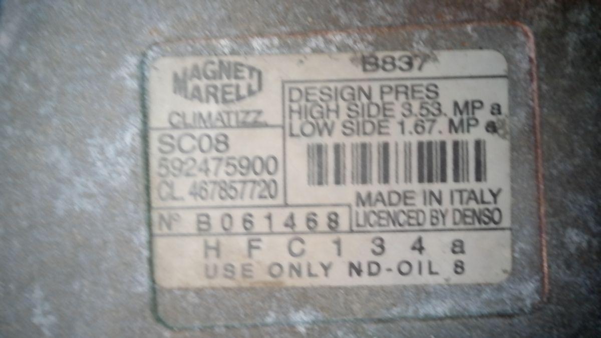 FIAT PUNTO 2a SERIE B061468 COMPRESSORE ARIA CONDIZIONATA