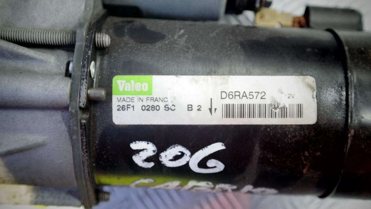 Peugeot 206 cc 1600 bz 26f10280scb2 motorino avviamento