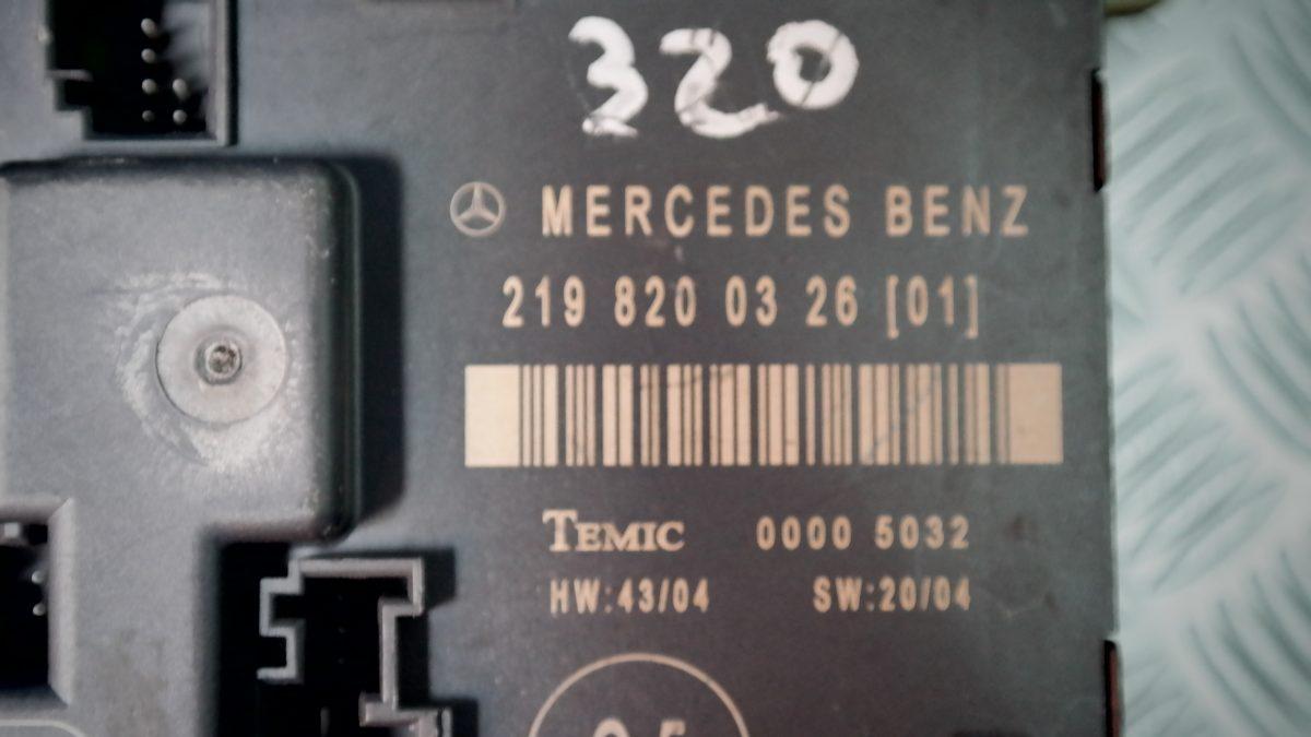 Mercedes cls 320 2198200326 centralina portiera post dx