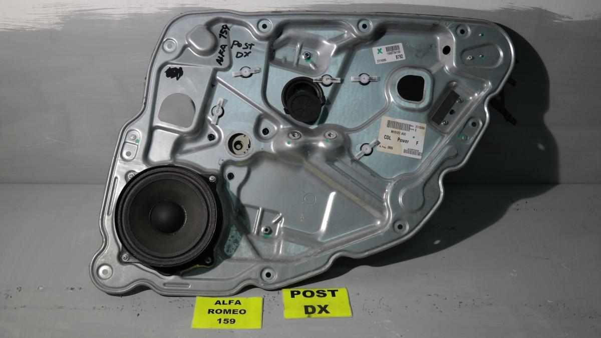 Alfa romeo 159 pannello e alzavetro post dx m10127 a00