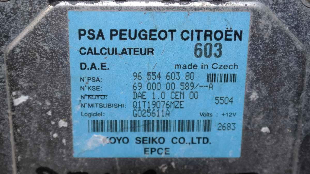 Peugeot 1007 1400 hdi centralina servosterzo 9655460380