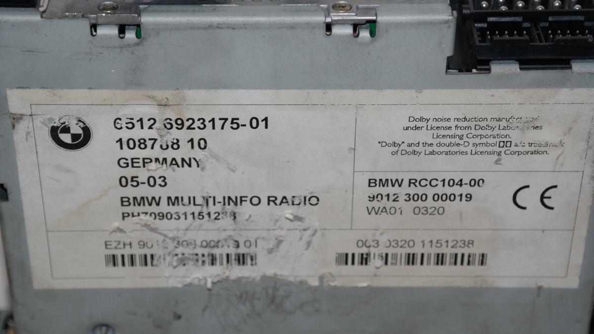 Bmw 320 autoradio da scodificare codice: 6512692317501