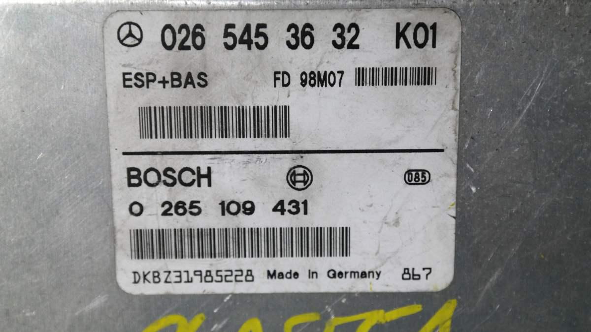 MERCEDES CLASSE A 0265109431 CENTRALINA abs BOSCH