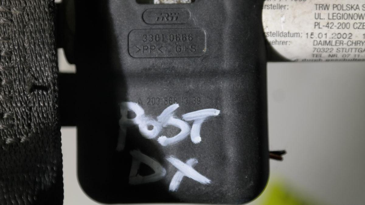 Mercedes classe c 33010666 pretensionatore post dx
