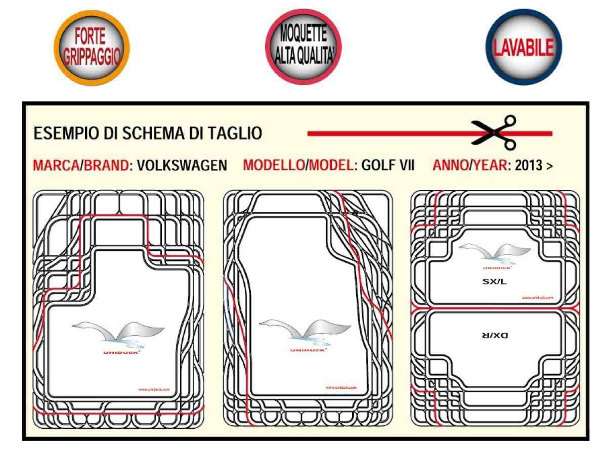 Tappetini universali in moquette trial fiat lancia  alfa