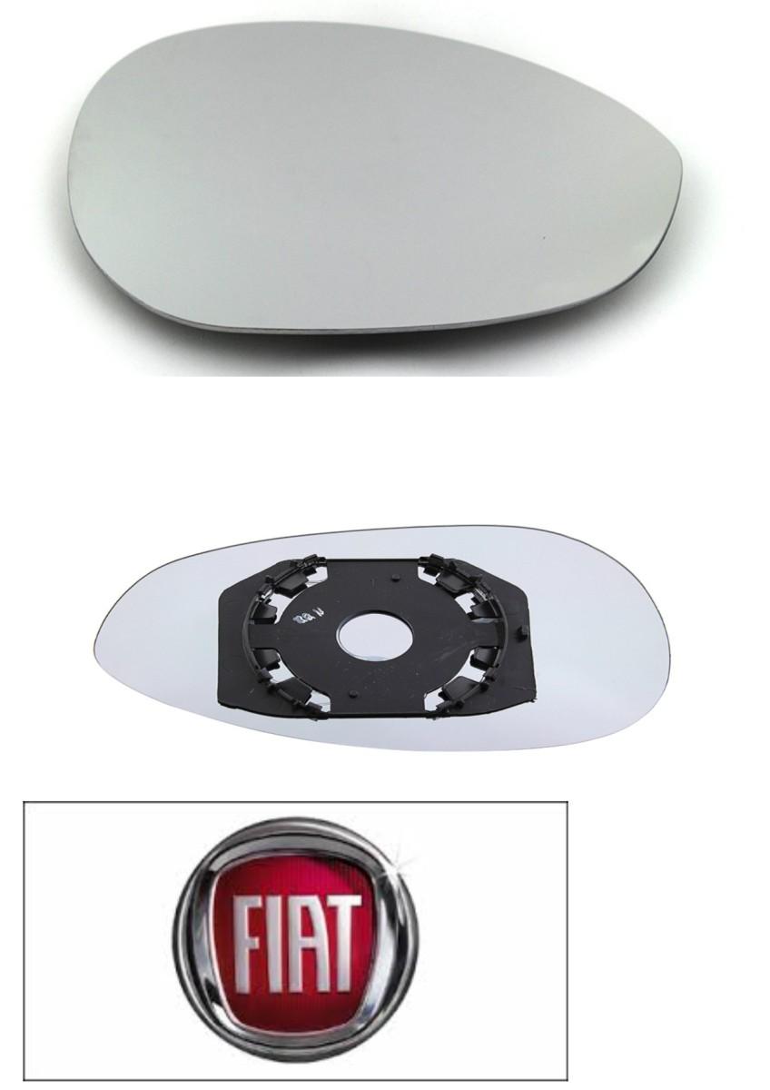 Vetro specchio dx  con piastra fiat grande punto fiat 500